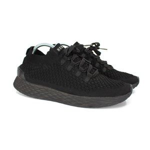 Nobull Aspire Black Form Fitting Breathable Running Sneakers 11 Sock Lug Knit